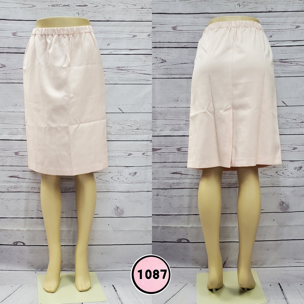 medium peach pencil skirt